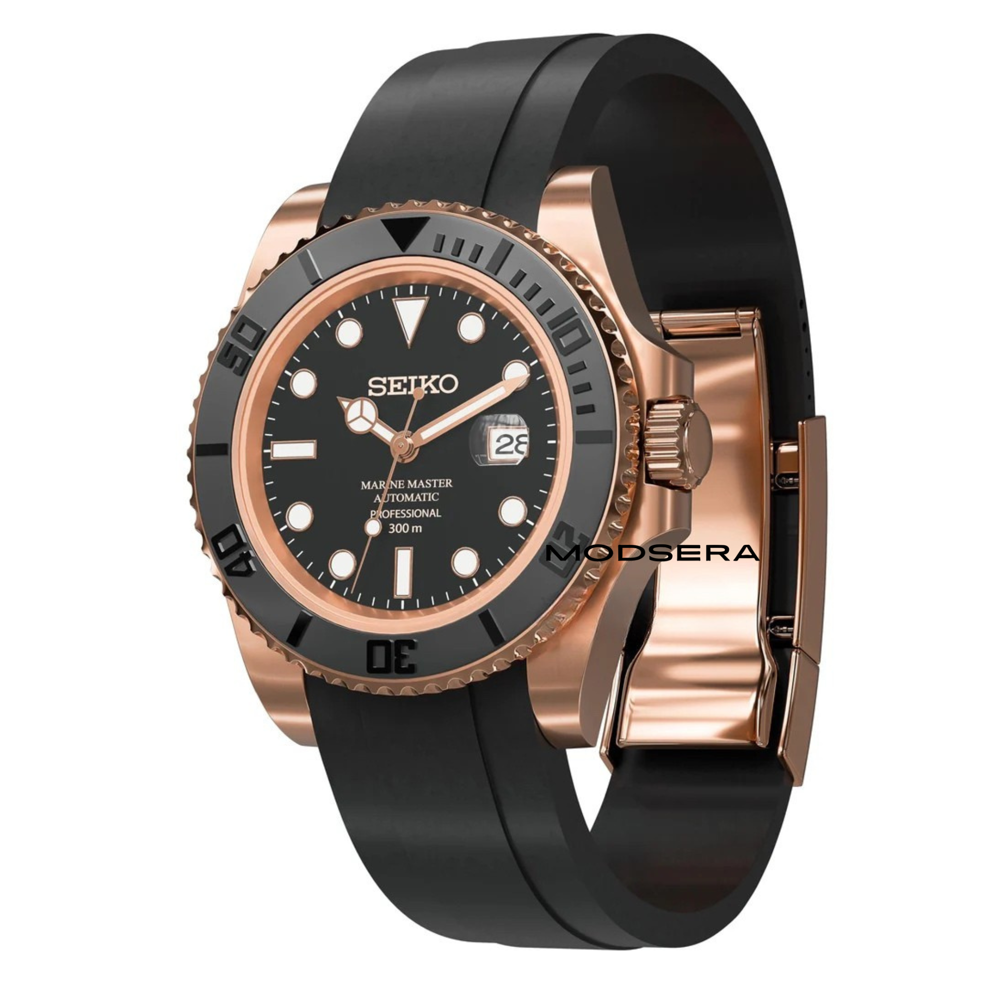 Seikomariner roséguldgummi