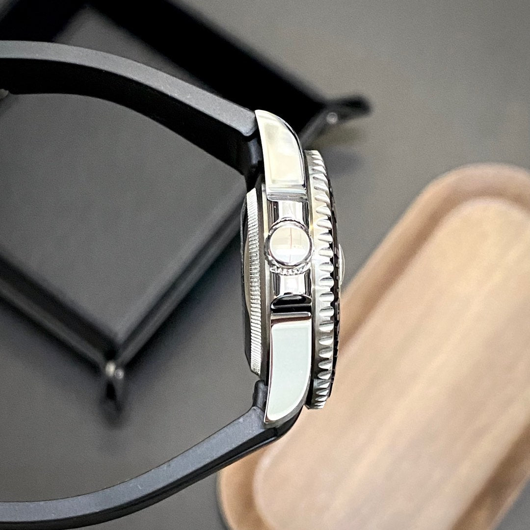 Seikomariner svart gummi 